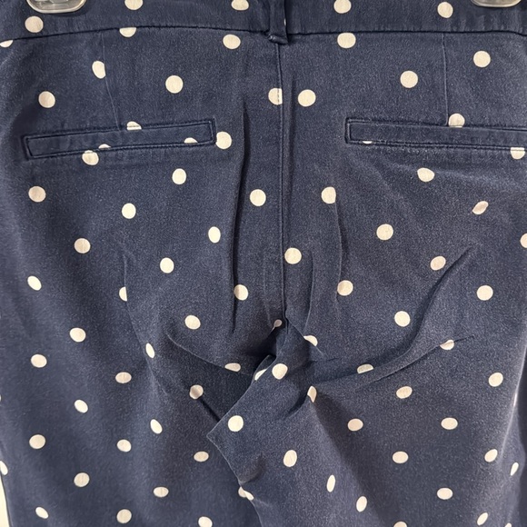 Old Navy Pixie Ankle Pant Size 10 Blue with White Polka Dots - Picture 4 of 5